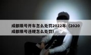 成都限号开车怎么处罚2022年（2020成都限号违规怎么处罚）