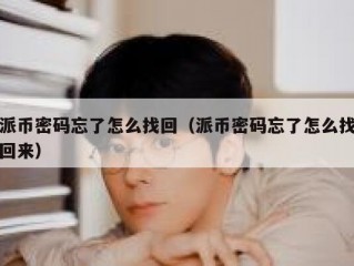 派币密码忘了怎么找回（派币密码忘了怎么找回来）