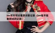 ins可不可以看到访客记录（ins能不能看到访问记录）