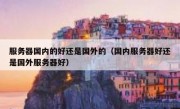 服务器国内的好还是国外的（国内服务器好还是国外服务器好）