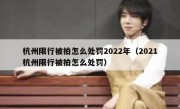 杭州限行被拍怎么处罚2022年（2021杭州限行被拍怎么处罚）
