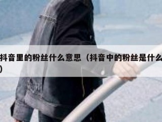 抖音里的粉丝什么意思（抖音中的粉丝是什么）