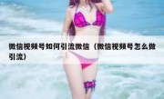 微信视频号如何引流微信（微信视频号怎么做引流）
