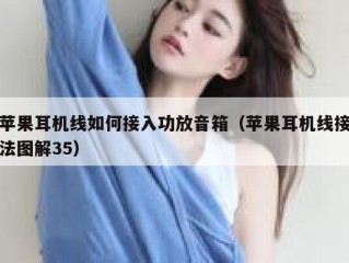 苹果耳机线如何接入功放音箱（苹果耳机线接法图解35）