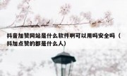 抖音加赞网站是什么软件啊可以用吗安全吗（抖加点赞的都是什么人）