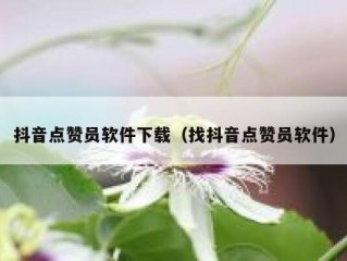 抖音点赞员软件下载（找抖音点赞员软件）