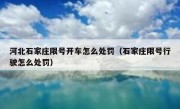 河北石家庄限号开车怎么处罚（石家庄限号行驶怎么处罚）