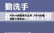 tiktok越南版怎么调（tiktok越南版下载安卓）