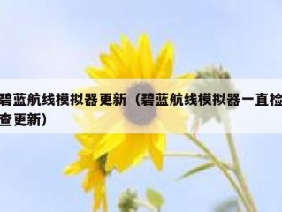 碧蓝航线模拟器更新（碧蓝航线模拟器一直检查更新）