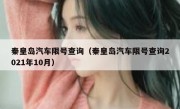 秦皇岛汽车限号查询（秦皇岛汽车限号查询2021年10月）