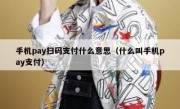 手机pay扫码支付什么意思（什么叫手机pay支付）