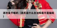 派币是干嘛的（派币是什么合法吗是不是骗局）
