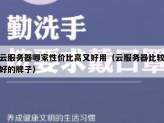 云服务器哪家性价比高又好用（云服务器比较好的牌子）