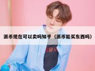 派币现在可以卖吗知乎（派币能买东西吗）