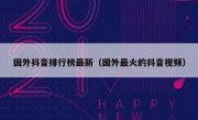 国外抖音排行榜最新（国外最火的抖音视频）