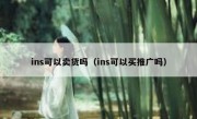 ins可以卖货吗（ins可以买推广吗）