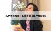 fb广告投放是什么意思啊（fb广告投放）