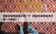 现在抖音粉丝多少钱一个（现在抖音粉丝多少钱一个粉丝）