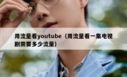 用流量看youtube（用流量看一集电视剧需要多少流量）
