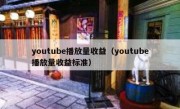 youtube播放量收益（youtube播放量收益标准）