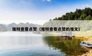 推特查看点赞（推特查看点赞的推文）