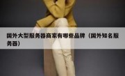 国外大型服务器商家有哪些品牌（国外知名服务器）