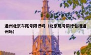 通州北京车尾号限行吗（北京尾号限行包括通州吗）