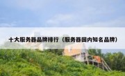 十大服务器品牌排行（服务器国内知名品牌）