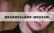 推特点赞消失怎么回事啊（推特没法点赞）