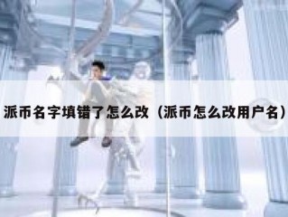 派币名字填错了怎么改（派币怎么改用户名）