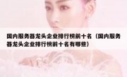 国内服务器龙头企业排行榜前十名（国内服务器龙头企业排行榜前十名有哪些）