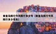 秦皇岛限行今天限行多少号（秦皇岛限行今天限行多少号车）