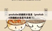 youtube详细统计信息（youtube详细统计信息不出现了）