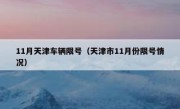 11月天津车辆限号（天津市11月份限号情况）