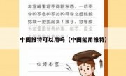 中国推特可以用吗（中国能用推特）