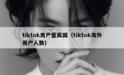 tiktok用户量英国（tiktok海外用户人数）