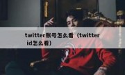 twitter账号怎么看（twitter id怎么看）