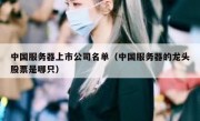 中国服务器上市公司名单（中国服务器的龙头股票是哪只）