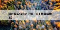 pi升级1.42官方下载（pi下载最新版本）