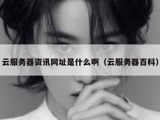 云服务器资讯网址是什么啊（云服务器百科）
