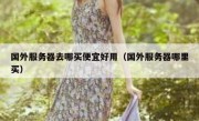 国外服务器去哪买便宜好用（国外服务器哪里买）