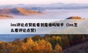 ins评论点赞能看到是谁吗知乎（ins怎么看评论点赞）