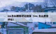 ins怎么删除评论回复（ins 怎么删除评论）