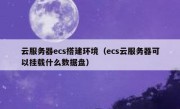 云服务器ecs搭建环境（ecs云服务器可以挂载什么数据盘）