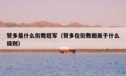 赞多是什么街舞冠军（赞多在街舞圈属于什么级别）