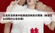 公交车怎样用手机微信扫码支付费用（微信怎么扫码付公交车费）