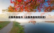 云服务器指令（云服务器如何实现）