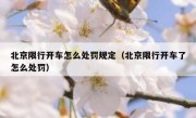 北京限行开车怎么处罚规定（北京限行开车了怎么处罚）