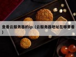 查看云服务器的ip（云服务器地址在哪里看）