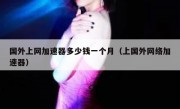 国外上网加速器多少钱一个月（上国外网络加速器）